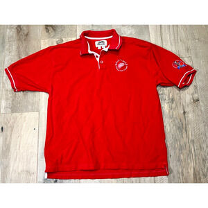 Detroit Red Wings Hockey NHL 1997 98 Stanley Cup Champs Men's Large Red Shirt